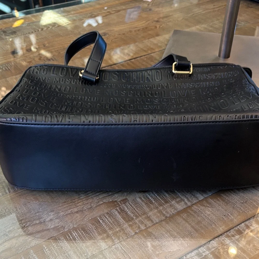 Love Moschino Black Embossed Shoulder Bag - Picture 16 of 16